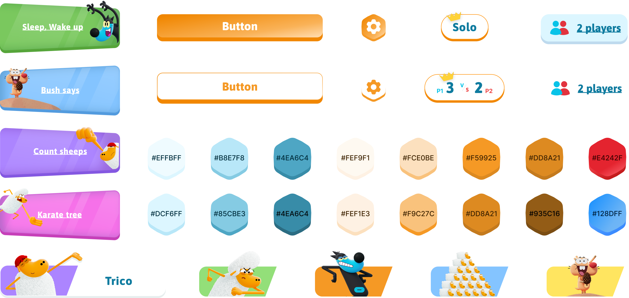 Exemple de UI Kit mis en place