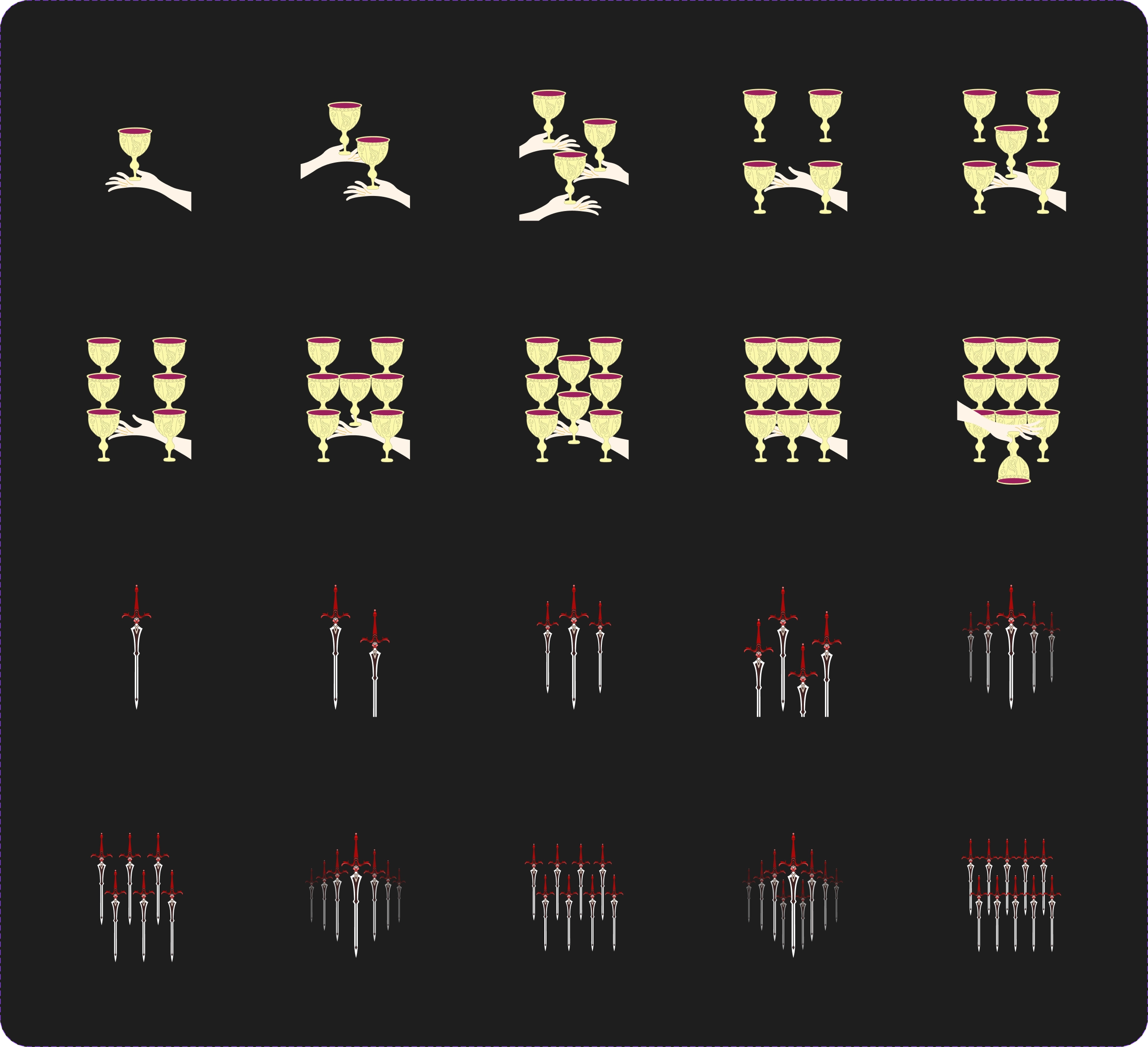Exemple de la mise en place des objets