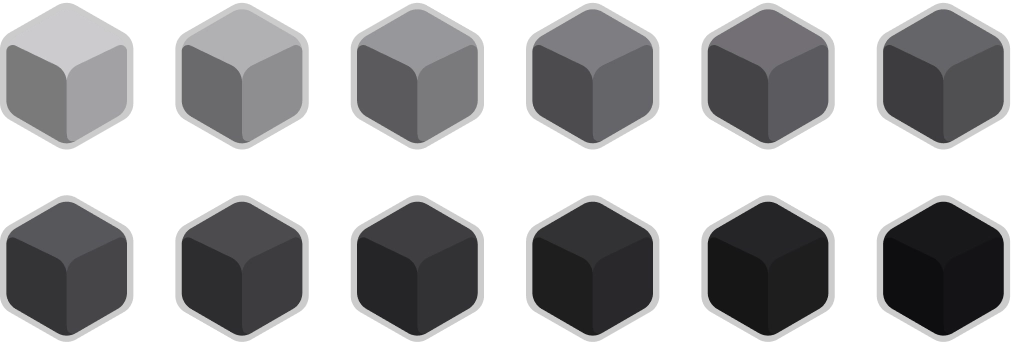 Palette de couleur noir