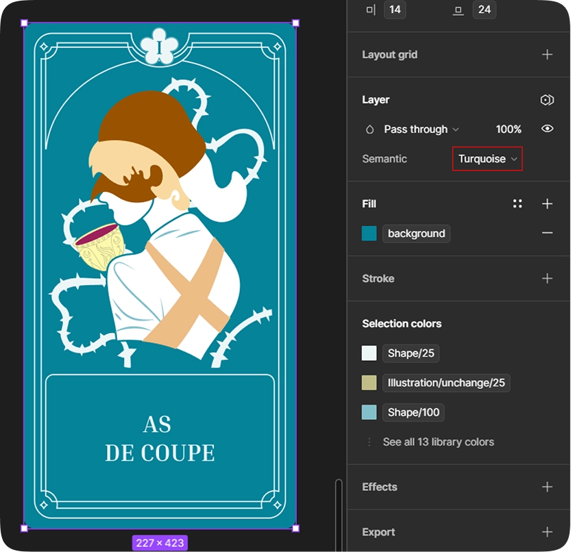 Thème de couleurs turquoise