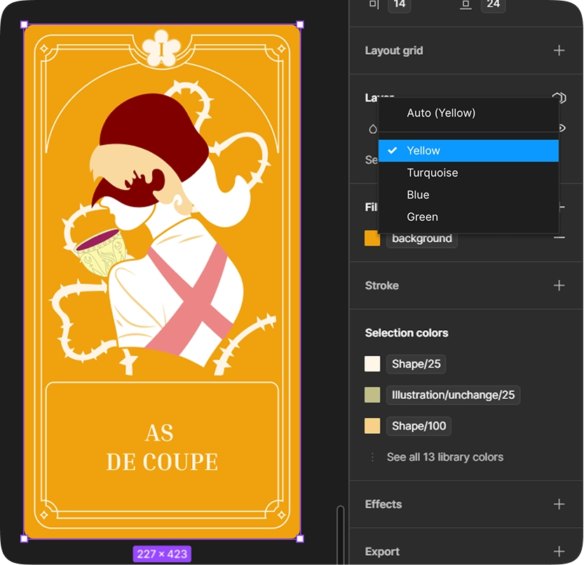 Processus pour changer de thème de couleur